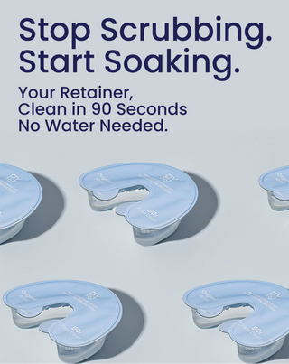 Mysig Retainer Cleaner To-Go Blue favor 4-set package