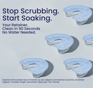 Mysig Retainer Cleaner To-Go Blue favor 12-set package