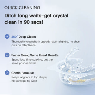 Mysig Retainer Cleaner To-Go Blue favor 4-set package